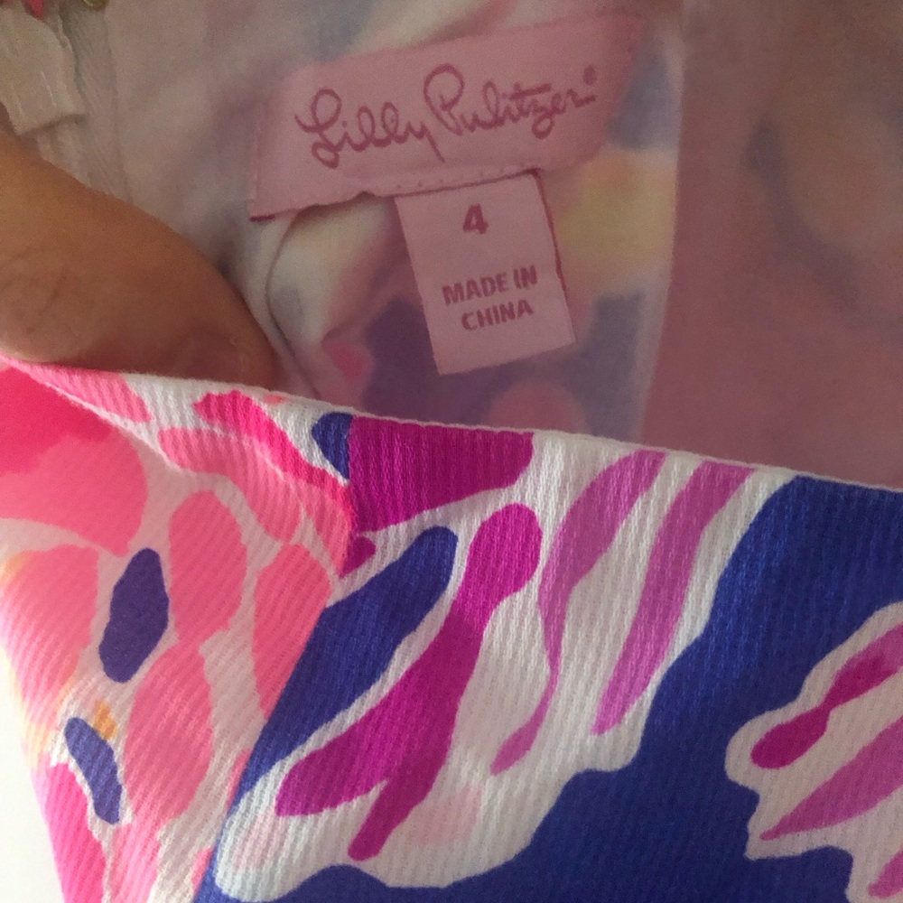 Lilly Pulitzer Courtney Mini Dress in Brilliant Blue Catch And Release Size 4 - Picture 12 of 16